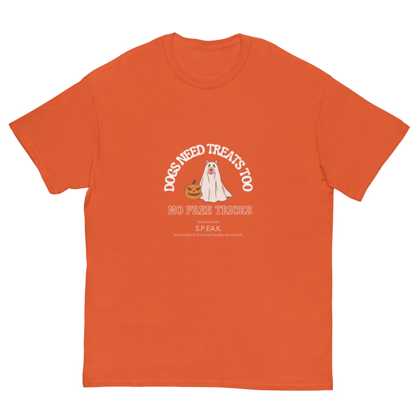 Halloween Ghost Dog Unisex classic t-shirt