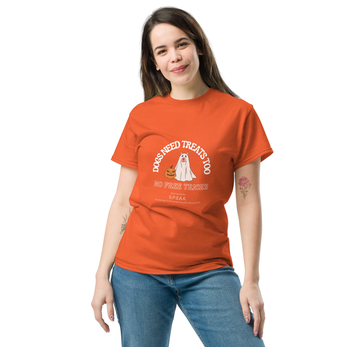 Halloween Ghost Dog Unisex classic t-shirt