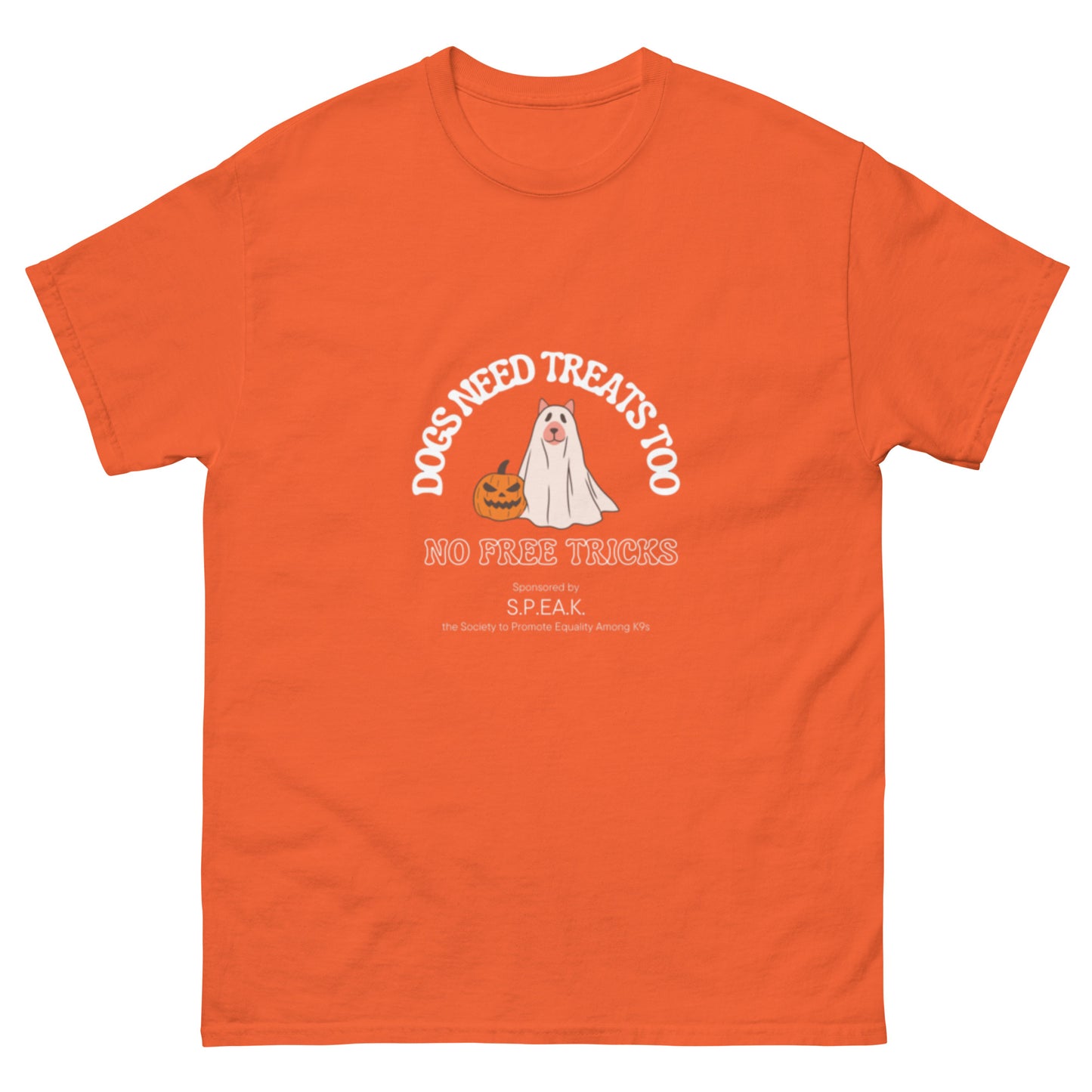 Halloween Ghost Dog Unisex classic t-shirt