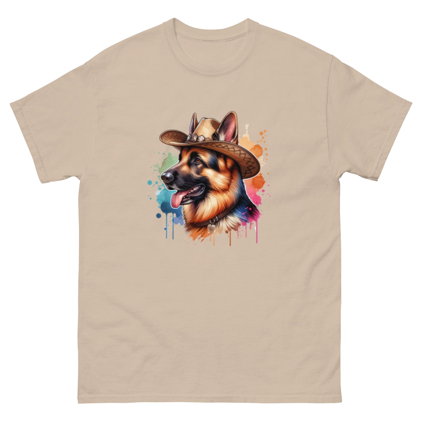 Country Western German Shepherd Dog short sleeved t-shirt