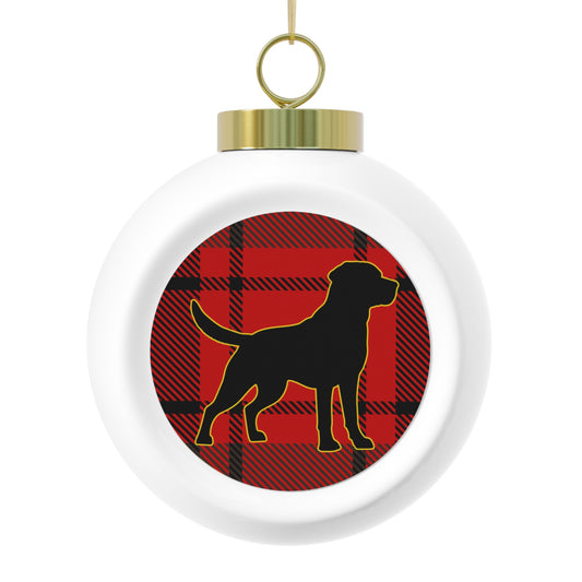 Labrador retriever dog Christmas Ball Ornament