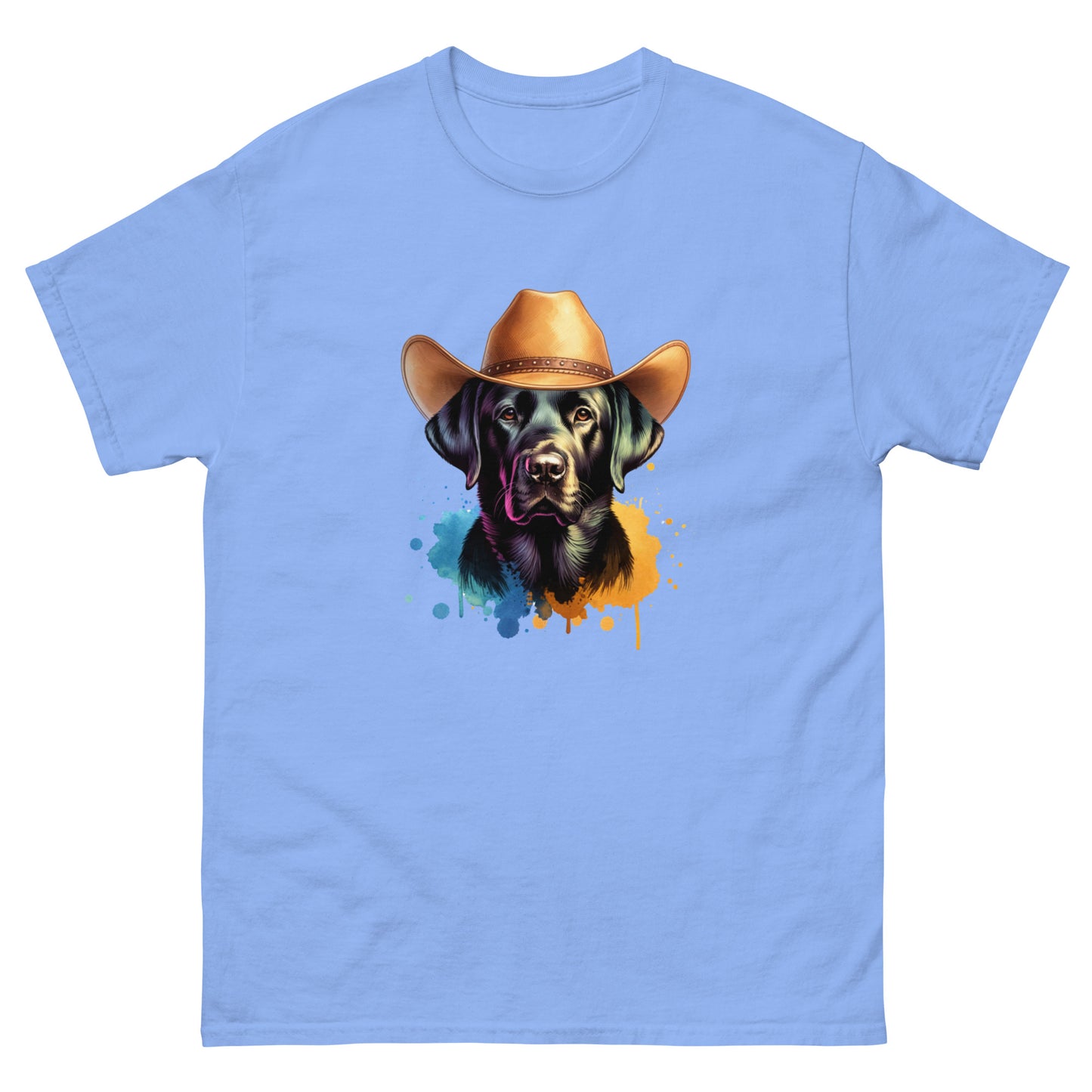 Country Western class t-shirt - Black Lab Cowboy