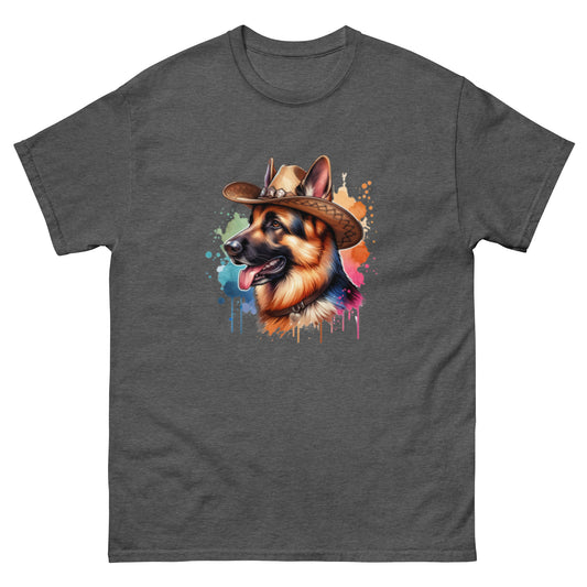 Country Western German Shepherd Dog short sleeved t-shirt