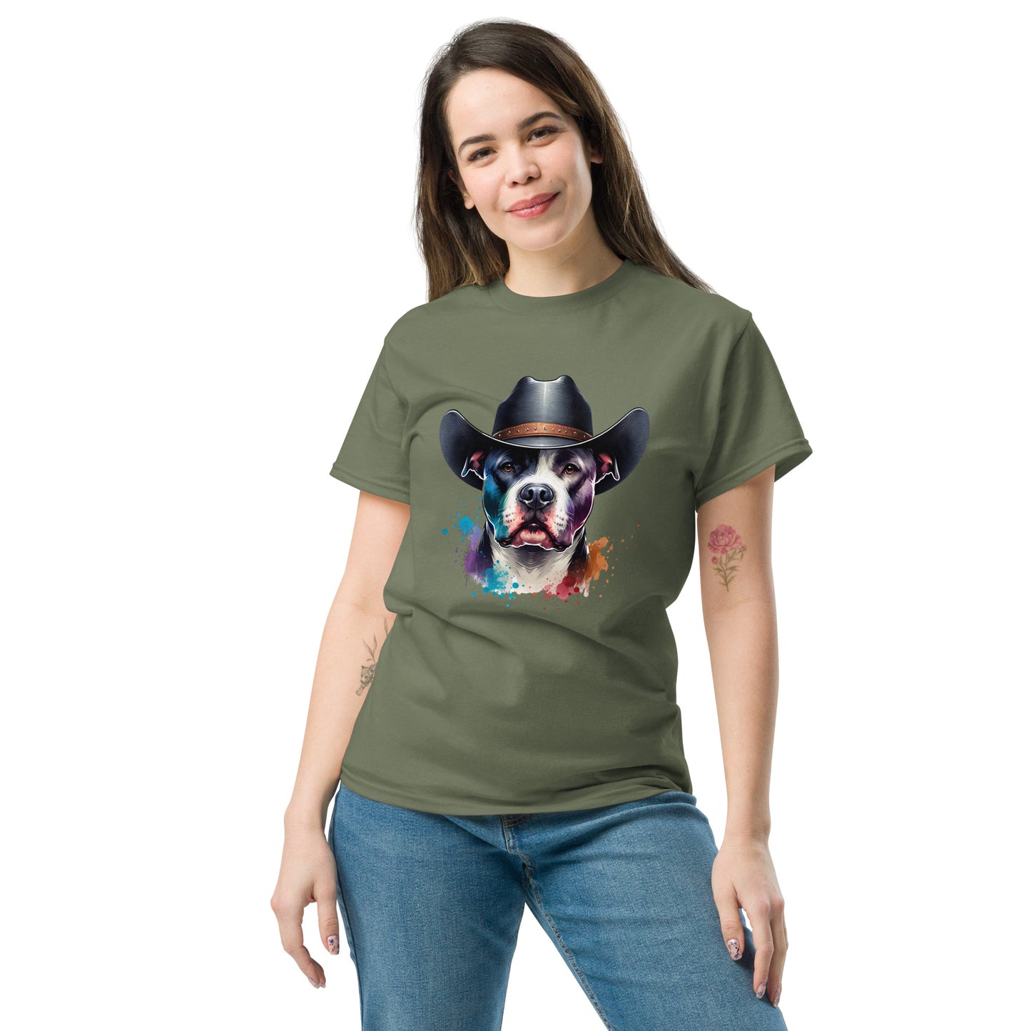 Country Western short-sleeved t-shirt - Pitbull